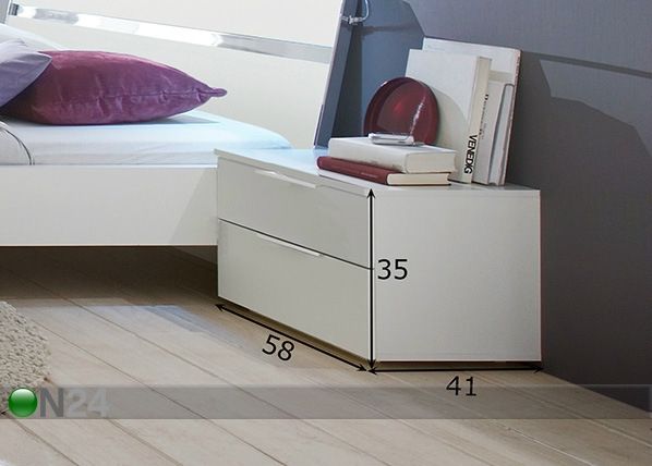 Yöpöytä AVANTI, 2 kpl mitat