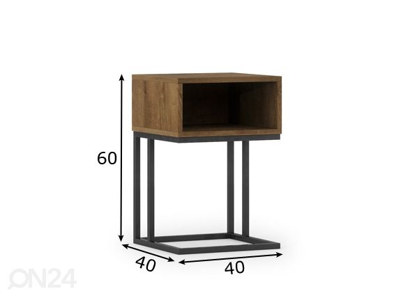 Yöpöytä Avorio mitat