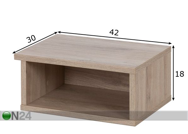Yöpöytä Castel mitat
