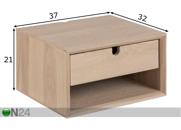 Yöpöytä Century mitat