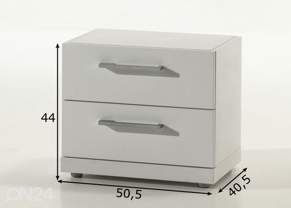 Yöpöytä Cloud mitat