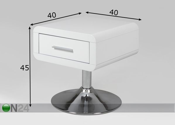 Yöpöytä COMFORT mitat