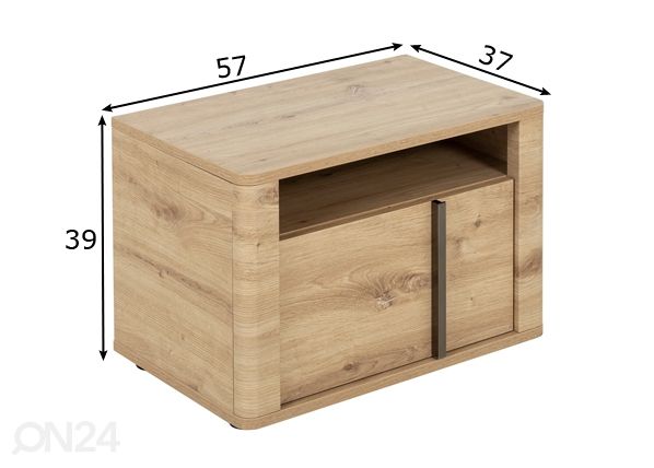 Yöpöytä Confidence mitat