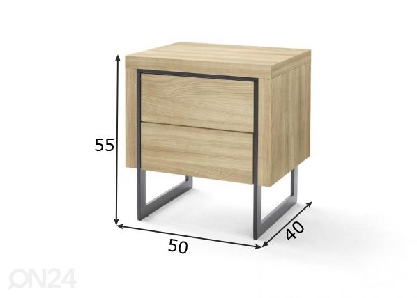 Yöpöytä Cooper mitat