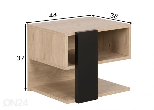 Yöpöytä Duplex mitat