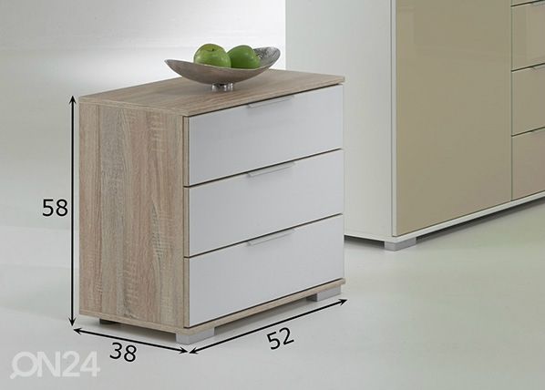 Yöpöytä Easy Plus mitat