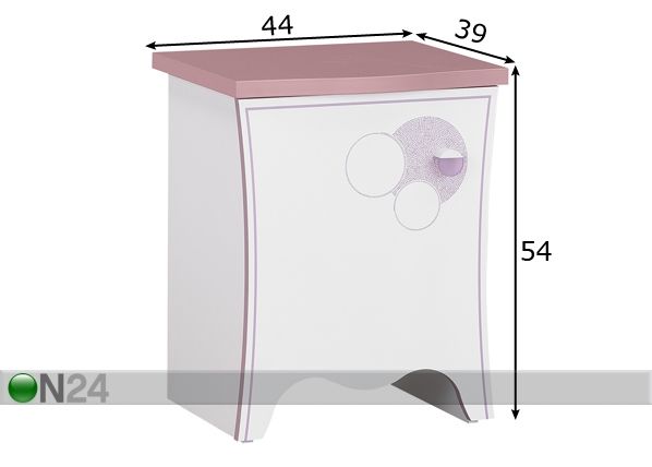 Yöpöytä ELISA mitat