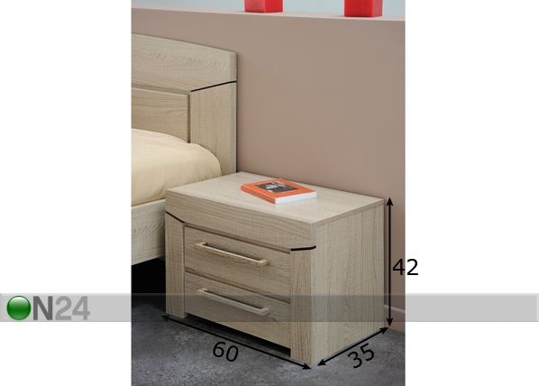 Yöpöytä FIELD mitat