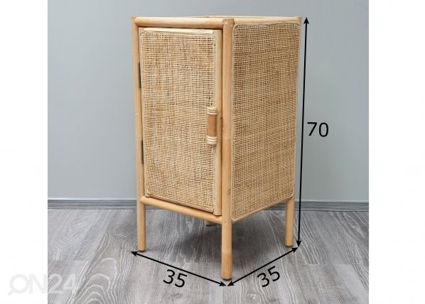 Yöpöytä Havana, vasen mitat