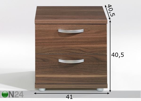 Yöpöytä IN-LINE mitat