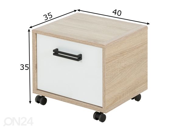 Yöpöytä Kyllian mitat