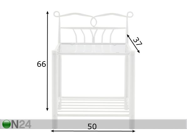 Yöpöytä LINE mitat