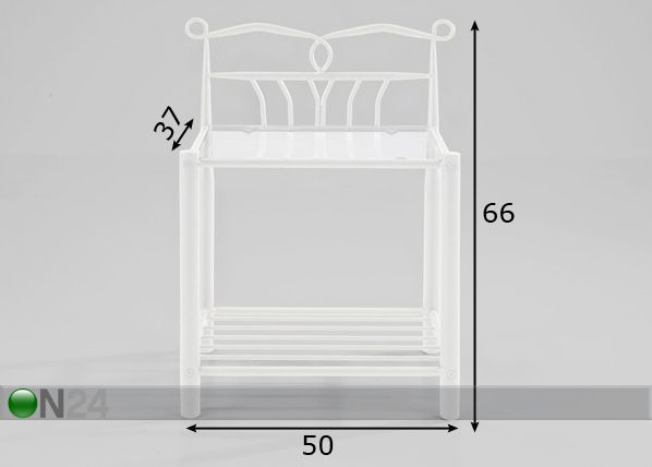 Yöpöytä LINE mitat