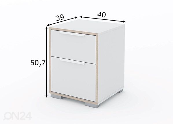 Yöpöytä LINE mitat