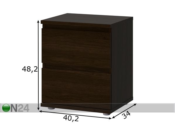 Yöpöytä NOVA mitat