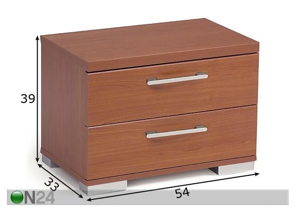 Yöpöytä RELAX mitat