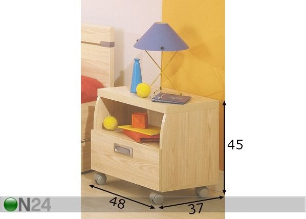 Yöpöytä SKIPPER mitat