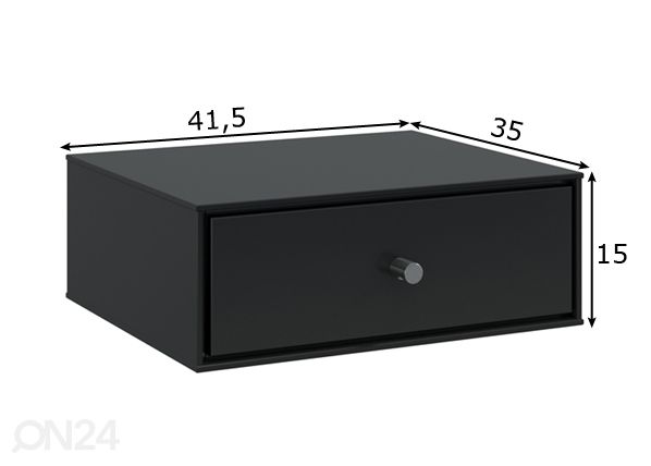 Yöpöytä Slimline mitat