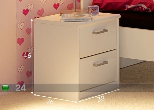 Yöpöytä SOFT PLUS mitat