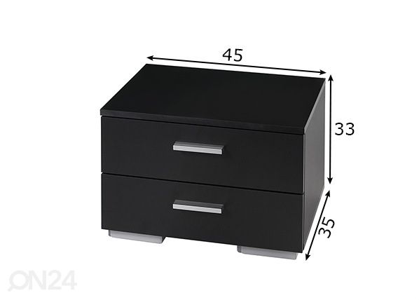 Yöpöytä Two mitat