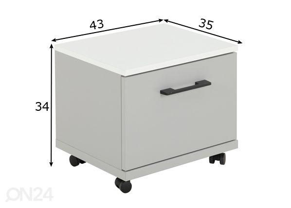 Yöpöytä Ugo mitat