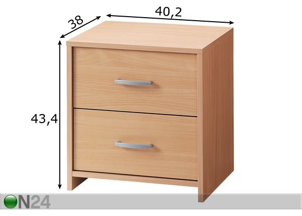 Yöpöytä UK mitat