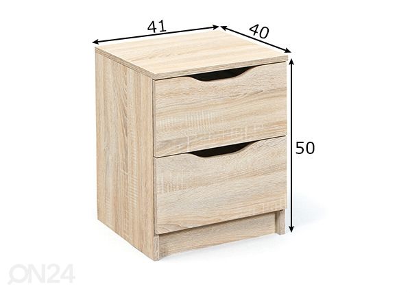 Yöpöytä Westphalen mitat