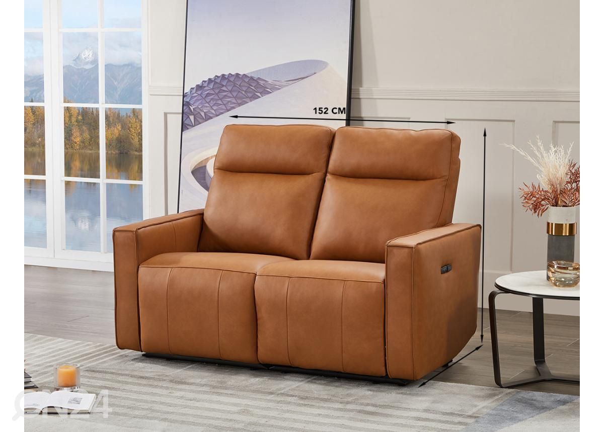 2-istuttava mekanismisohva recliner (sähköinen) kuvasuurennos mitat