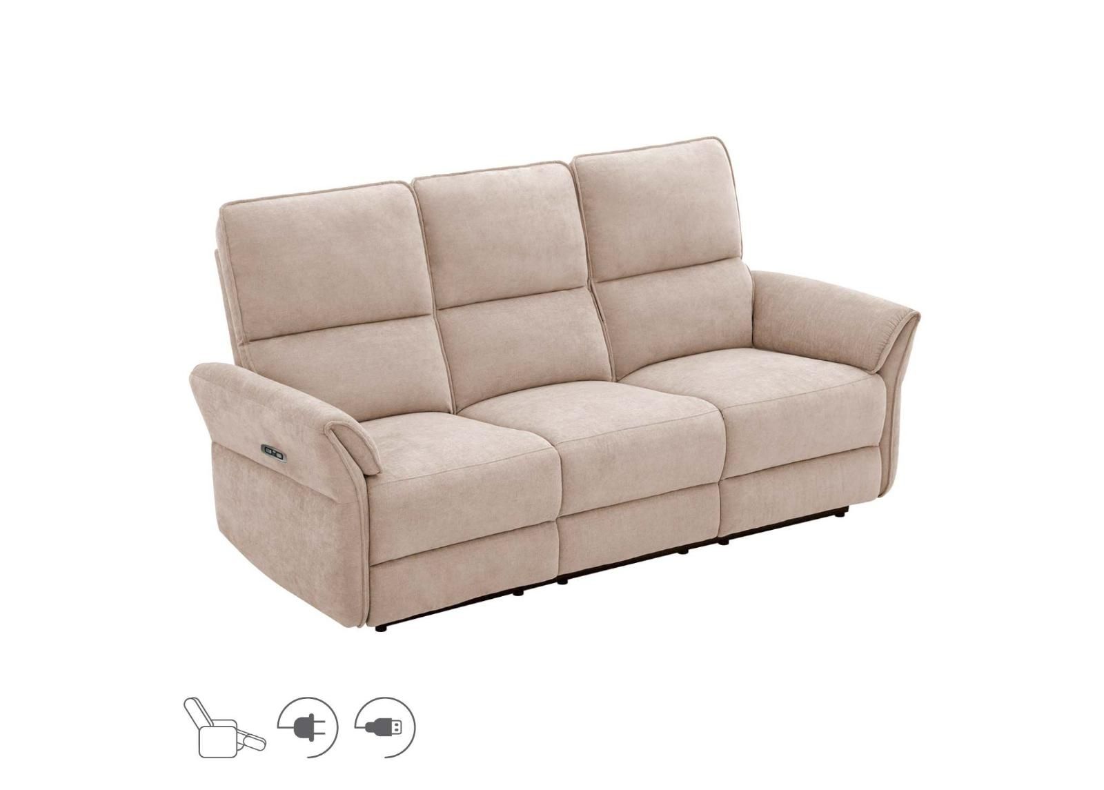 3-istuttava sohva Damika Recliner kuvasuurennos