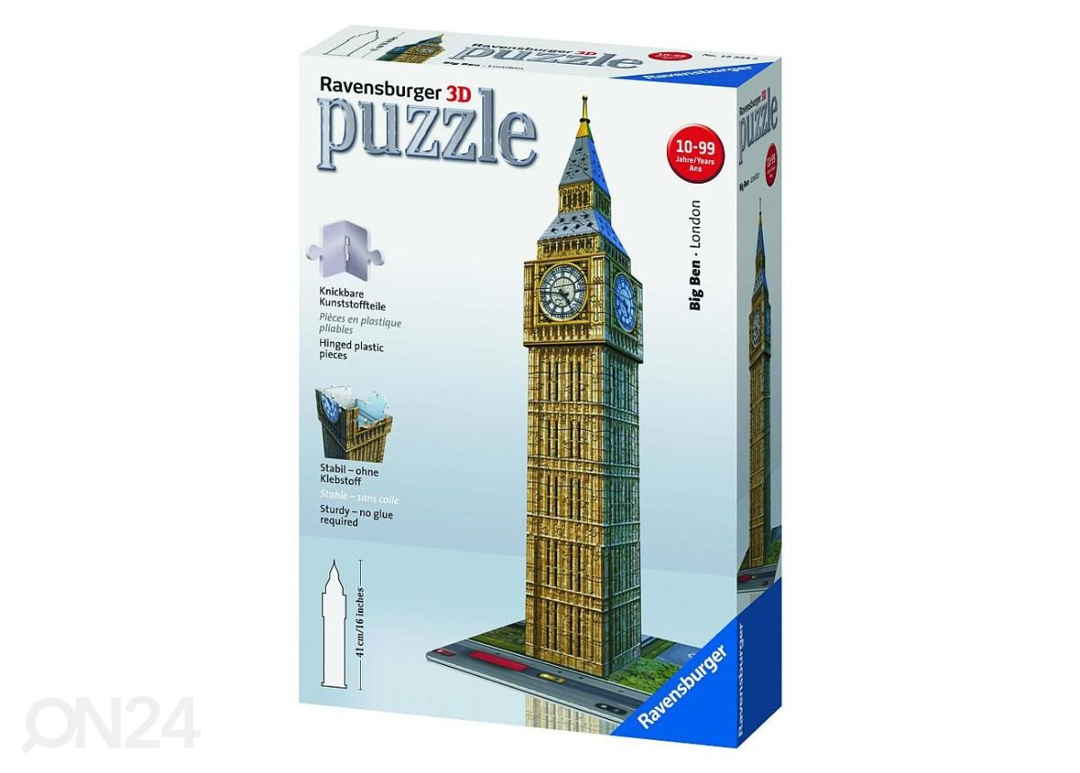 3D palapeli 216 kpl Big Ben Ravensburger kuvasuurennos