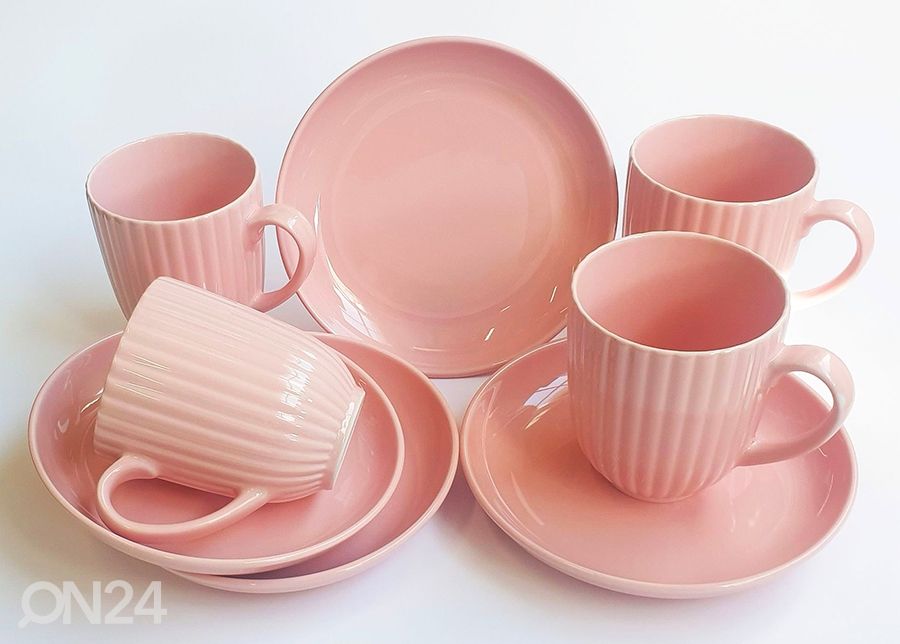 Aamiaisastiat Pink 4:lle kuvasuurennos