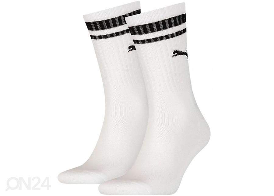 Aikuisten urheilusukat Puma Crew Heritage Stripe 2 paria kuvasuurennos
