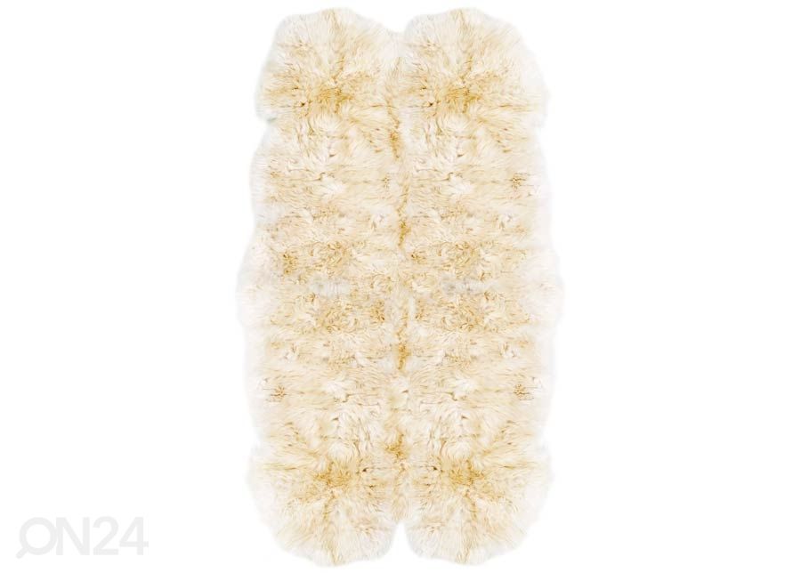 Aito lampaantalja British white 110x210 cm kuvasuurennos