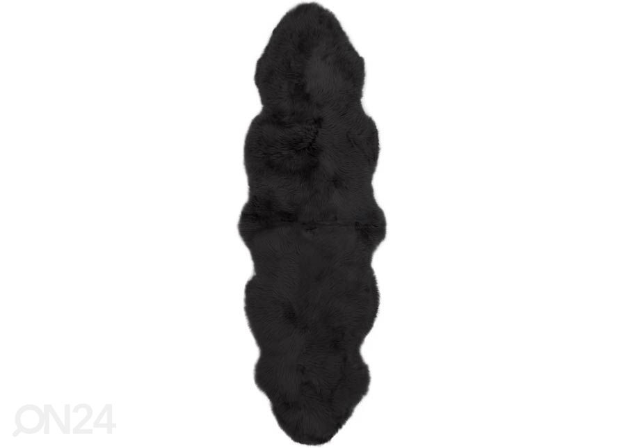 Aito lampaantalja Merino black Duo ±60x180 cm kuvasuurennos