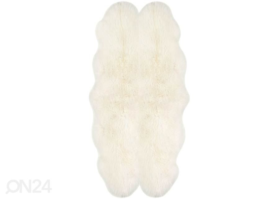 Aito lampaantalja Merino natural white Quatro ±90x180 cm kuvasuurennos
