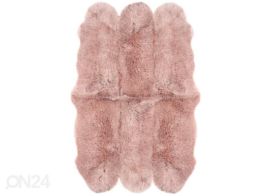 Aito lampaantalja Merino rosa Sexto ±130x180 cm kuvasuurennos