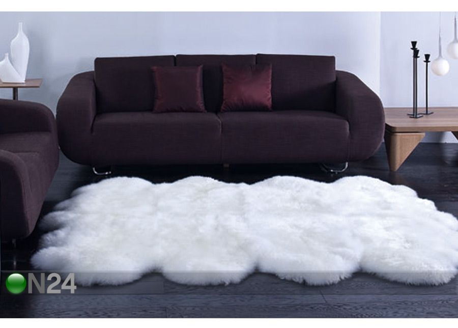 Aito lampaantaljamatto 170x180 cm kuvasuurennos