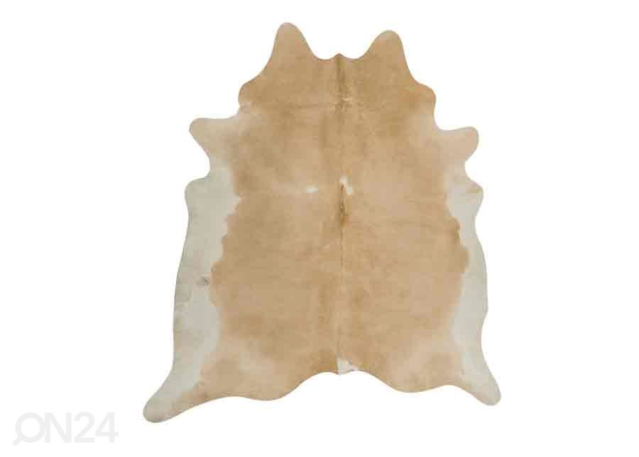 Aito lehmäntalja beige-valkoinen 200x210 cm kuvasuurennos