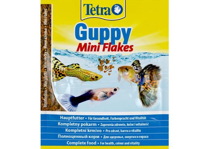 Akvaariokalojen täysravinto guppy mini flakes 12 g kuvasuurennos