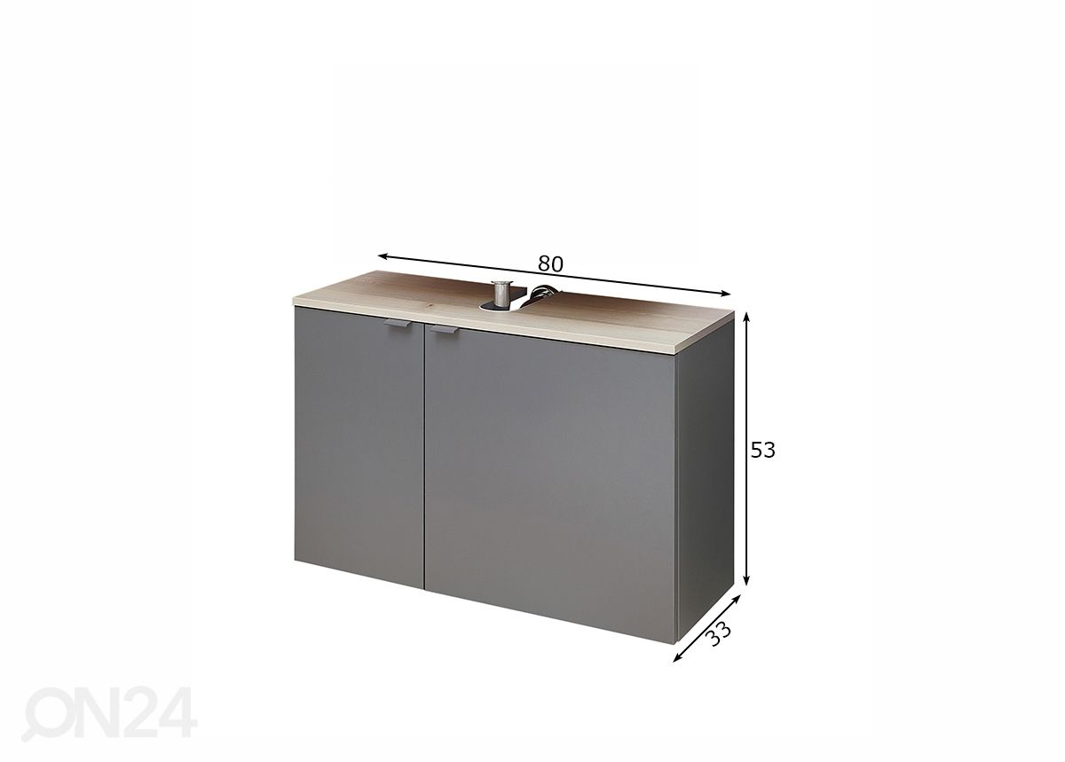 Allaskaappi 394 kuvasuurennos mitat