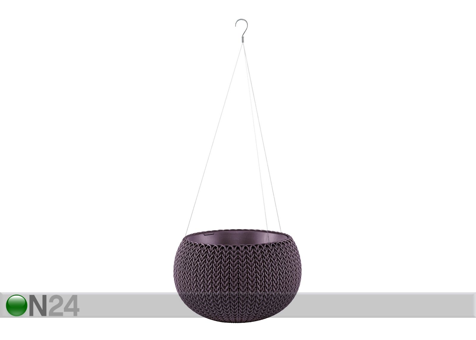 Amppeli Keter Cozies pieni, tummaliila Ø28 x h18 cm kuvasuurennos