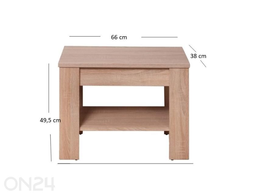 Apupöytä Gress kuvasuurennos mitat