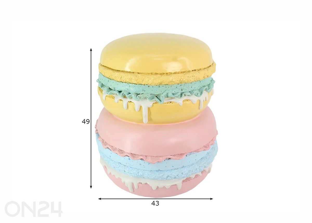 Apupöytä Macarons kuvasuurennos mitat