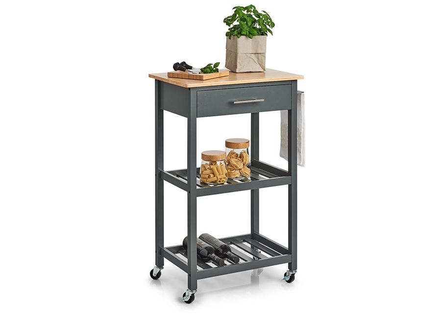 Apupöytä pyörillä kuvasuurennos