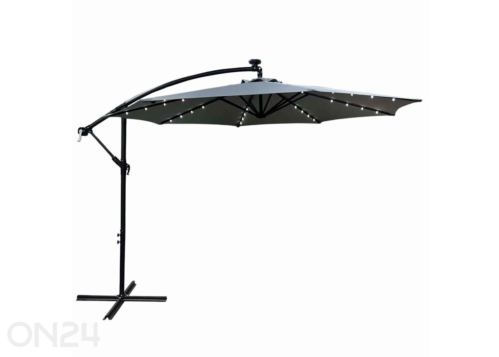 Aurinkovarjo Milin + LED Ø 3 m kuvasuurennos