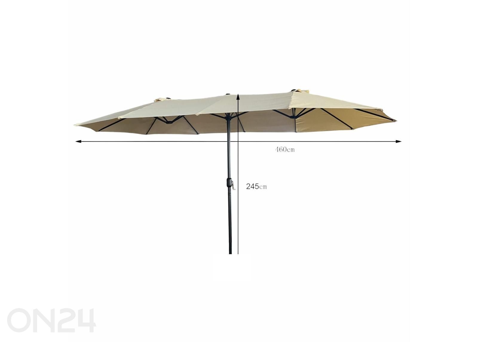 Aurinkovarjo Tilia 460x270 cm kuvasuurennos mitat