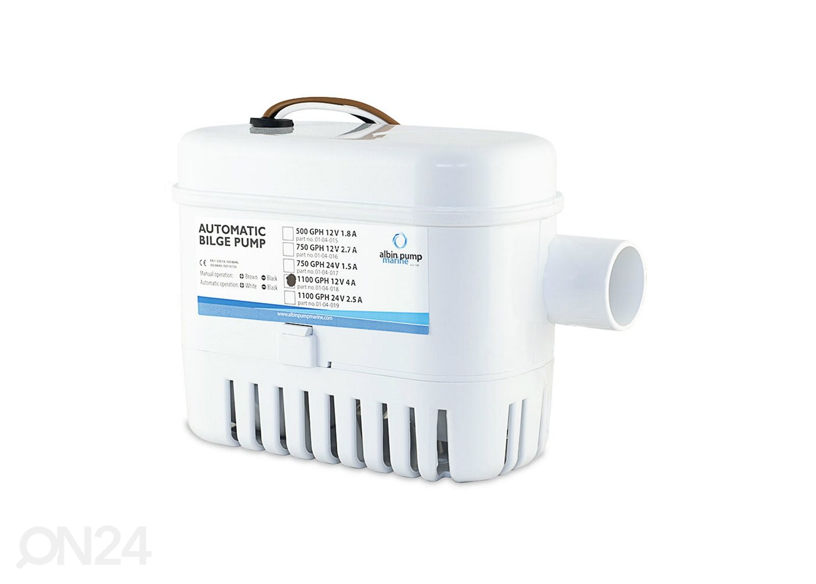 Automaattinen pilssipumppu 1100 GPH (75 L/min) 12 V kuvasuurennos