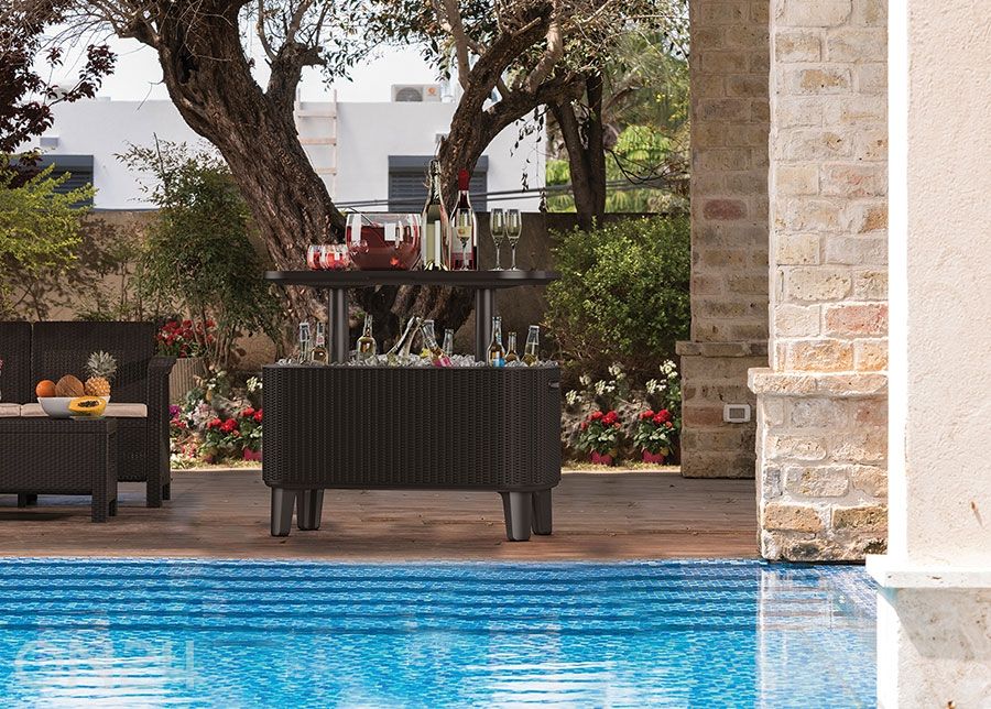 Baaripöytä ulkokäyttöön Keter Bevy Bar, ruskea kuvasuurennos