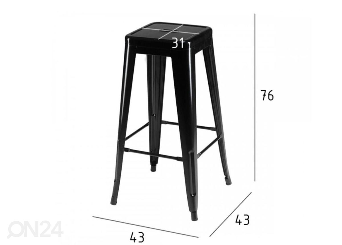 Baarituolit Korona, 4 kpl kuvasuurennos mitat