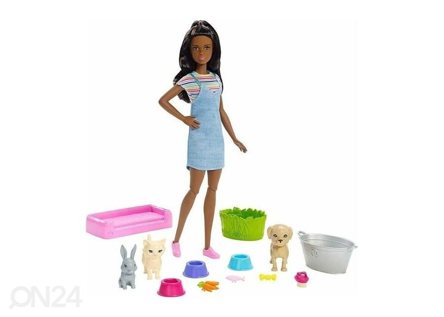 Barbie® Play'N 'Wash nukke ja lemmikit kuvasuurennos